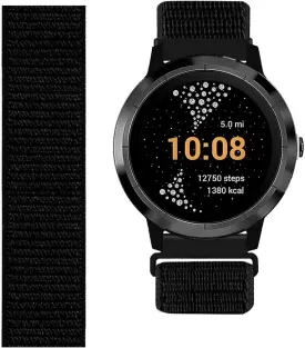 20mm Quick Release Watch Band for Garmin Venu 2 Plus/Vivoactive 3 / Venu Sq/Venu, Nylon Loop Soft Breathable Wristband Strap for Samsung Galaxy Watch 4 40mm/44mm
