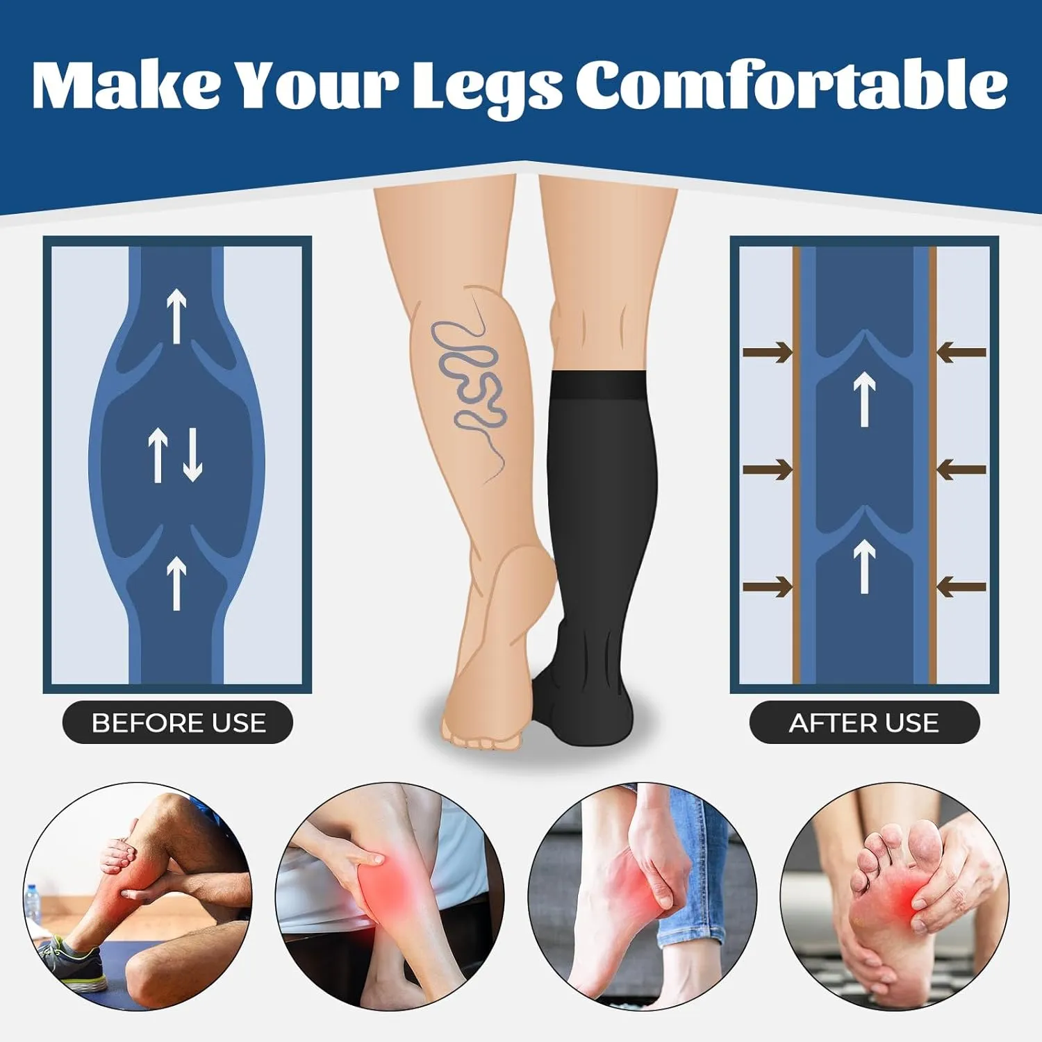 3 Packs Women Socks For New Mom Best Support for Athletic Running Cycling Cool Present Long Flight Must Haves