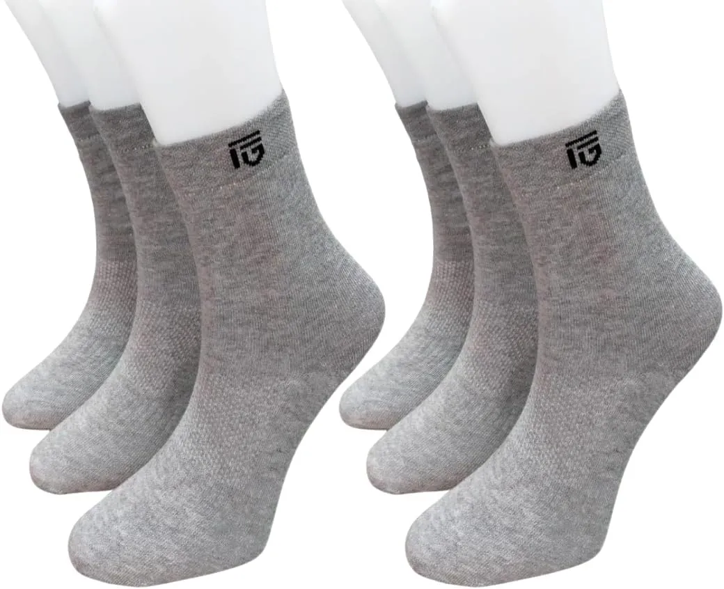 3 Pairs Breathable Cotton Ankle Socks for Men and Women  Thin, Non-Slip, Summer Comfort  Turkish Made