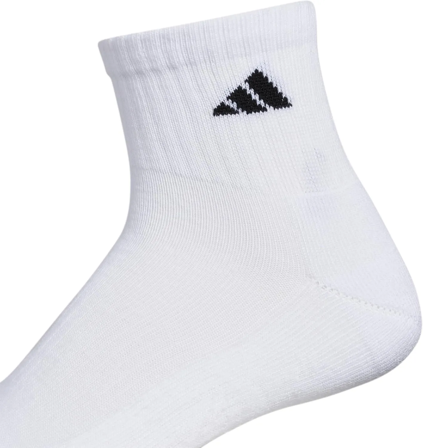 adidas Men's Socks, Athletic Cushioned Quarter 6-Pack, Ankle Fit with Arch Support
