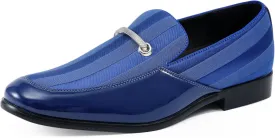 Amali Fay Velvet Mens Slip-On Shoes with Gold Chain Ornament Dress Shoes for Men Velvet Formal Loafers for Men The Original Smoking Men Tuxedo Dress Shoes