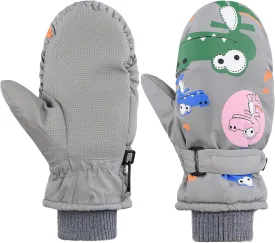 American Trends Toddler Waterproof Gloves Boys Girls Kids Winter Gloves Baby Mittens Ski Warm Snow