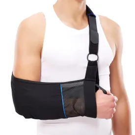 Arm Sling  Lightweight & Breathable Medical Sling with Adjustable Shoulder Strap for Torn Rotator Cuff, Broken or Fractured Forearm Bones, One size fits most