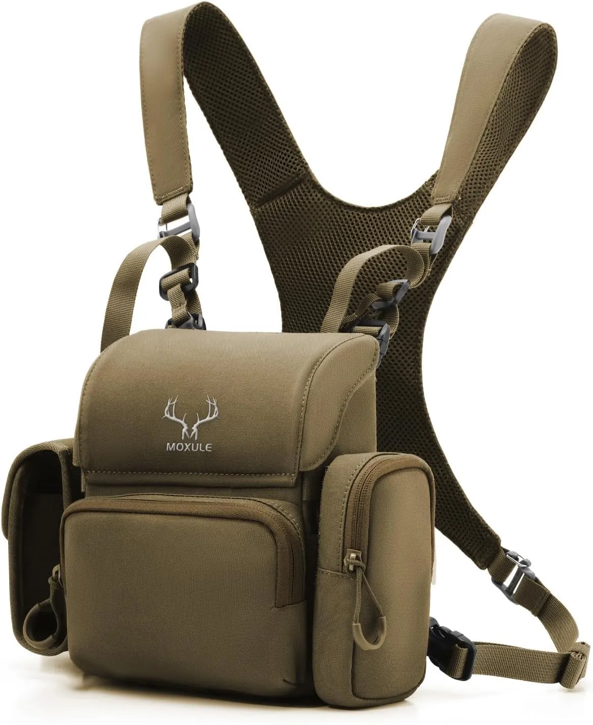 Binocular Harness Chest Pack: Bino Case with Rangefinder Pocket for Hunting Birdwatching and Hiking
