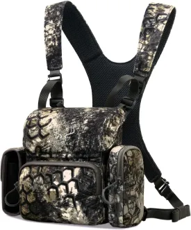 Binocular Harness Chest Pack: Waterproof Bino Case with Rangefinder Pocket for Birdwatching and Hiking