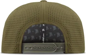 Branded Bills Bare Elite Hat, Performance Paneling, Adjustable Snapback, Silk-Soft Front Lining, Water-Repellent Shell