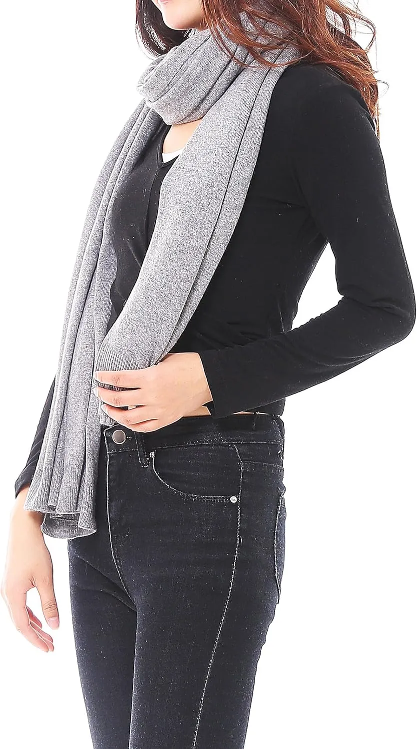 BRUCERIVER Women's Wool Blended Versatile Multi Style Long Knit Poncho Shawls