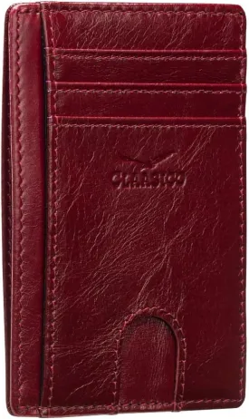 Claasico Front Pocket Small Mens Wallet RFID Blocking Genuine Leather Credit Card Holder