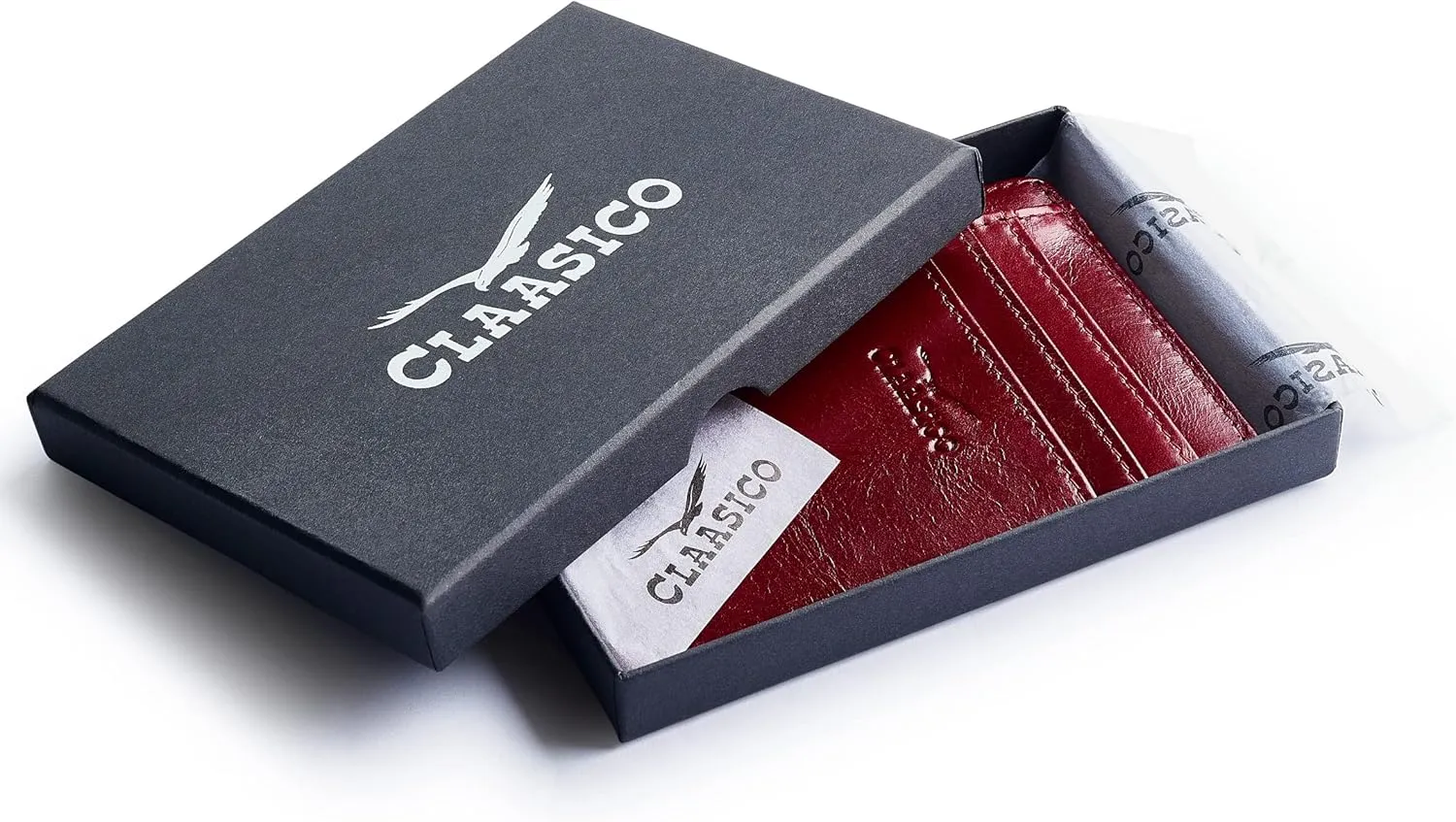 Claasico Front Pocket Small Mens Wallet RFID Blocking Genuine Leather Credit Card Holder