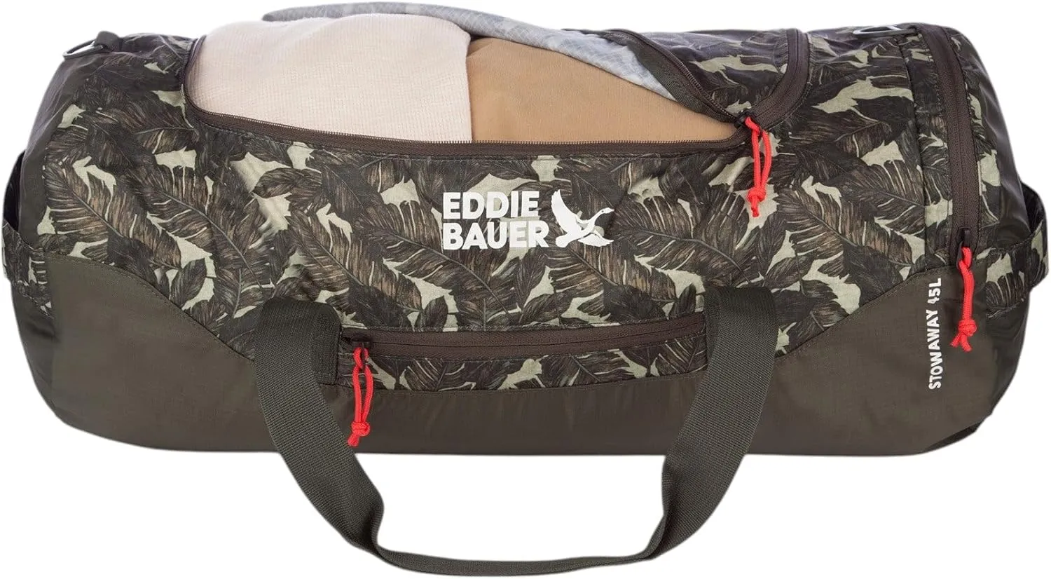 Eddie Bauer Stowaway Packable Duffel Bag | Travel | Foldable | Lightweight | Durable | Ripstop Polyester | 23" Length | 45L Capacity