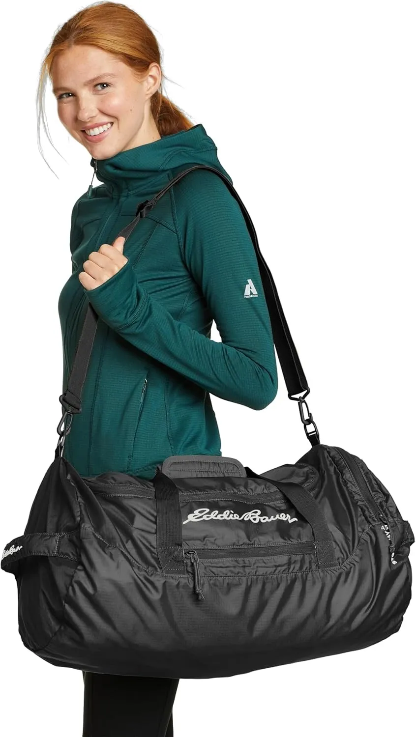 Eddie Bauer Stowaway Packable Duffel Bag | Travel | Foldable | Lightweight | Durable | Ripstop Polyester | 23" Length | 45L Capacity