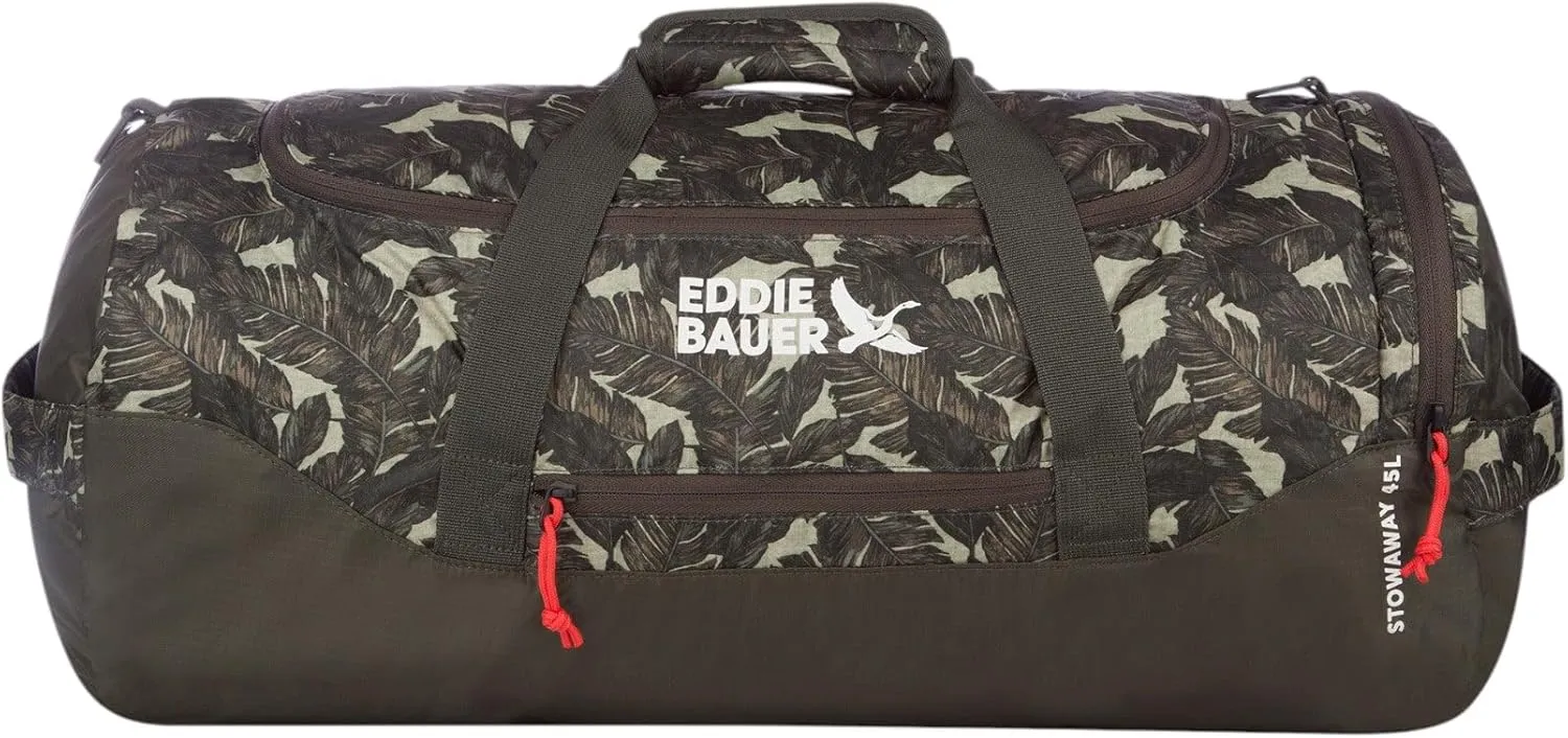 Eddie Bauer Stowaway Packable Duffel Bag | Travel | Foldable | Lightweight | Durable | Ripstop Polyester | 23" Length | 45L Capacity