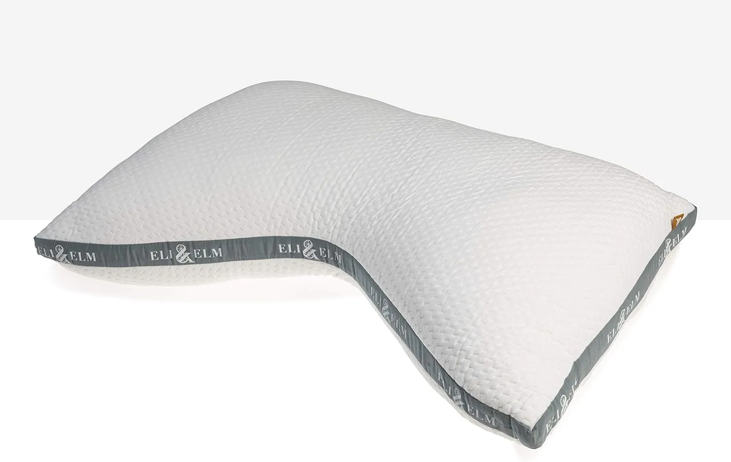 Eli & Elm | Best Ergonomic Side Sleeper Pillow for Neck Pain. Supportive Cooling Latex Fill with Luxury Breathable Cover. U-Shape Contoured Design. Queen Size Bed Pillow - 17" X 29"