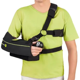 ErgoFoam Shoulder Sling with Abduction Pillow - Premium Abduction Sling Designed for Athletes - Arm Sling Shoulder Immobilizer With Pillow (Right)