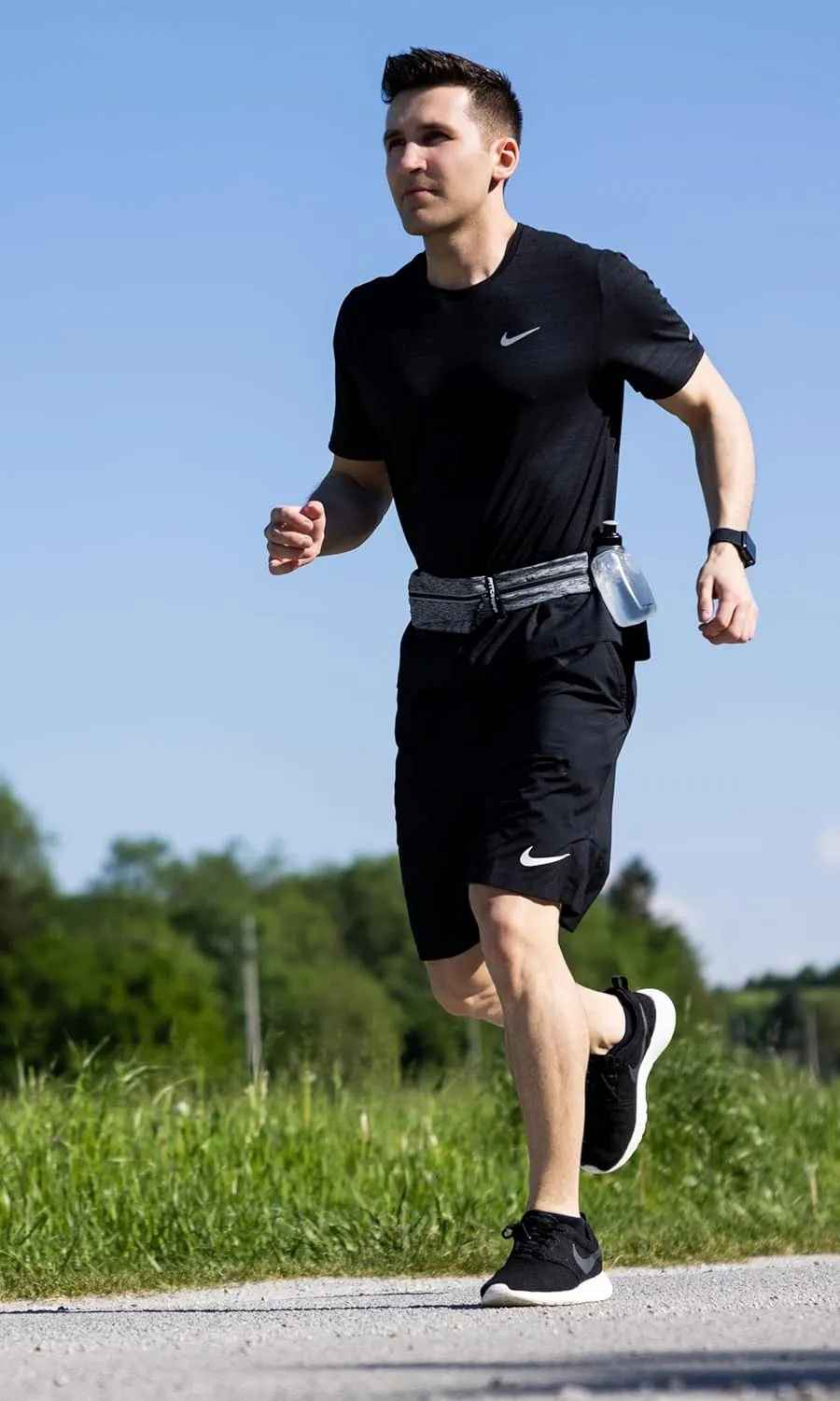 Fitgriff Running Belt for Men & Women - Secure Jogging Pouch for Phone, Keys & Essentials - For All Cell Phones