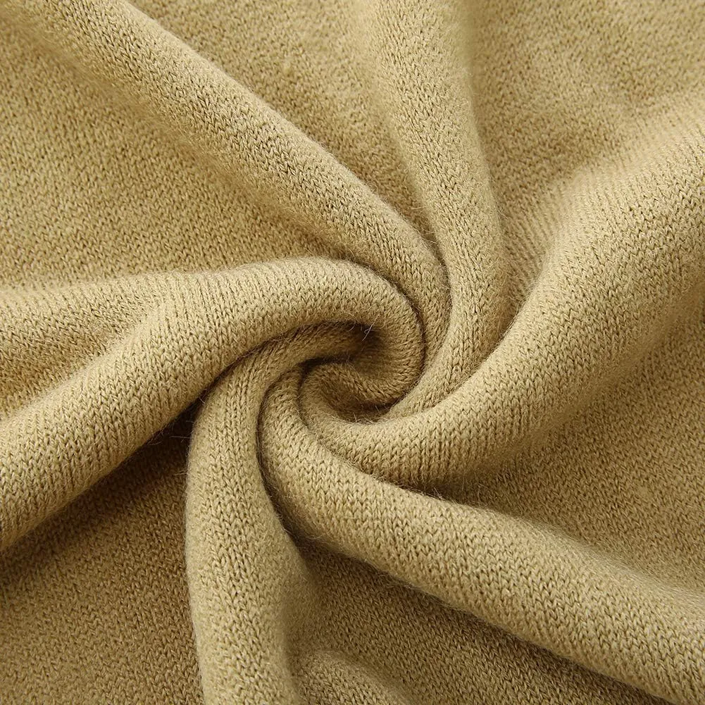 Fomolom Women Ponchos Sweater Versatile Lightweight Solid Knitted Shawl Wrap Scarf Cape Accessories for Womens