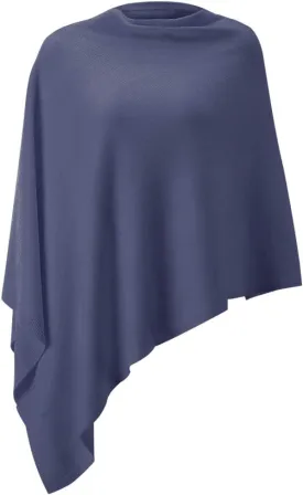 Fomolom Women Ponchos Sweater Versatile Lightweight Solid Knitted Shawl Wrap Scarf Cape Accessories for Womens