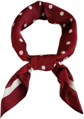 FONYVE Silk Feeling Scarf Medium Square Satin Head Scarf for Women 27.5  27.5 inches