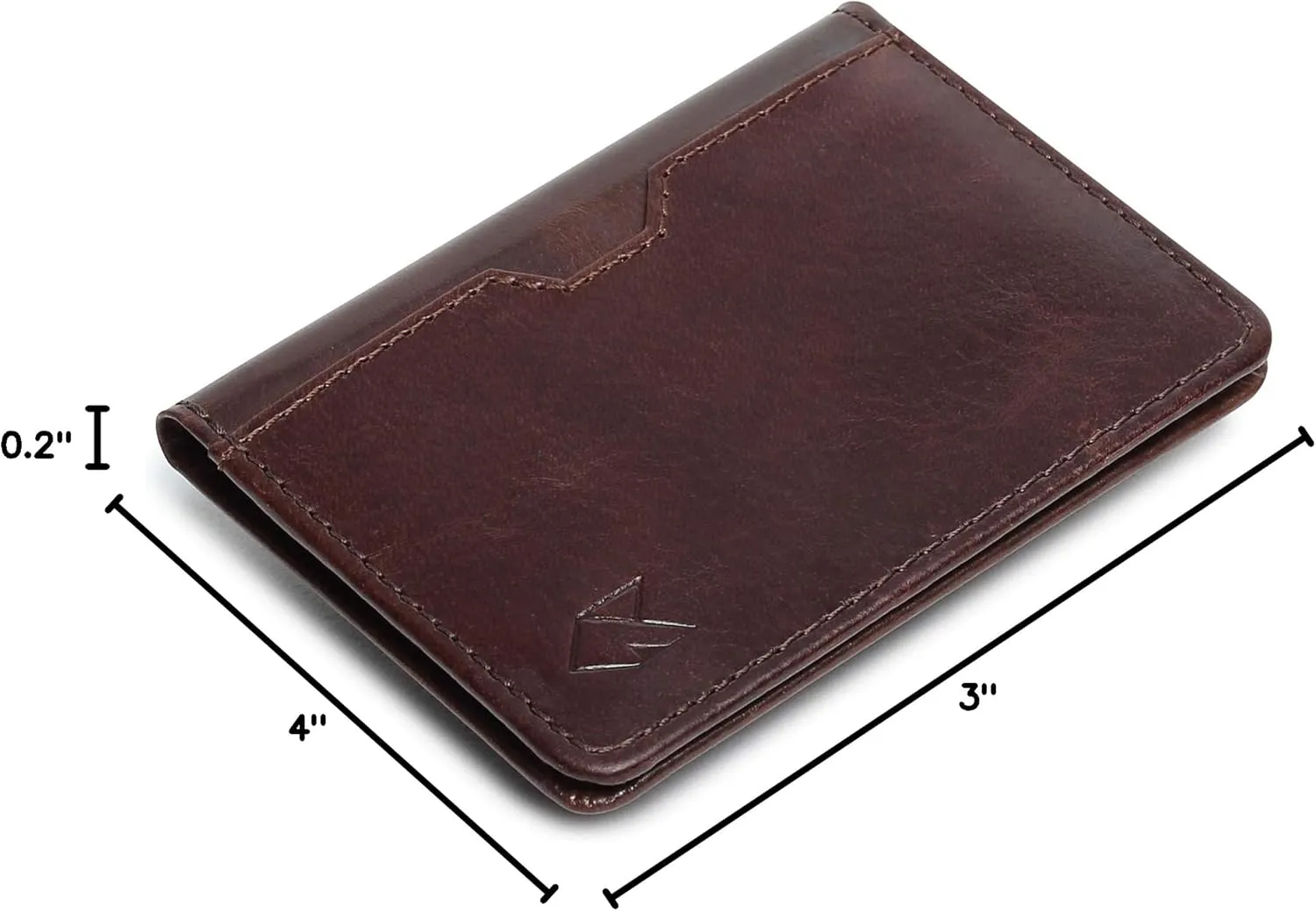 FOXHACKLE Leather Credit Card Holder Wallet for Men and Women, Thin Bifold RFID Blocking Wallet, Slim Front Pocket Minimalist Wallet, Small Card Case