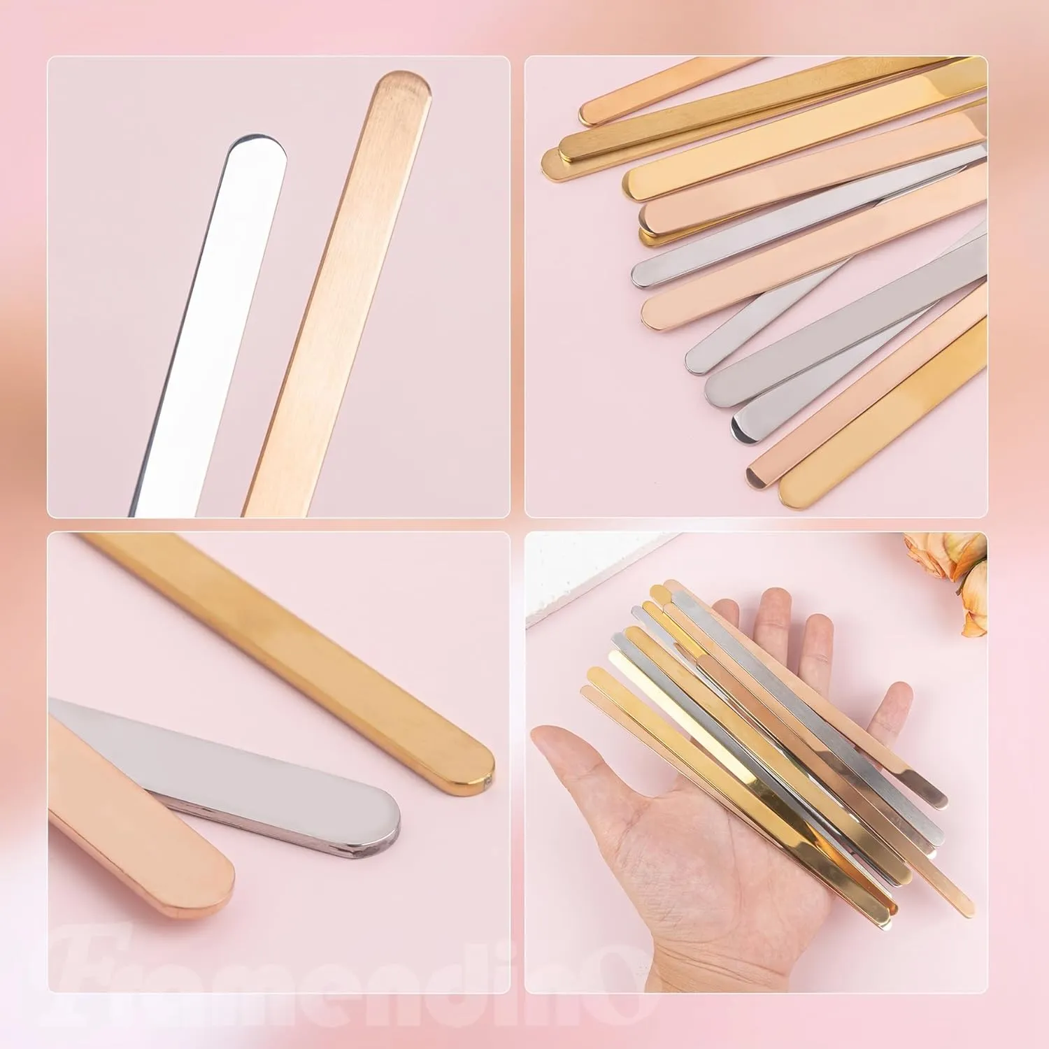 Framendino, Stainless Steel Cuff Bracelet Blanks Stamping Bangle Bracelets for Laser Engraving Jewelry Making
