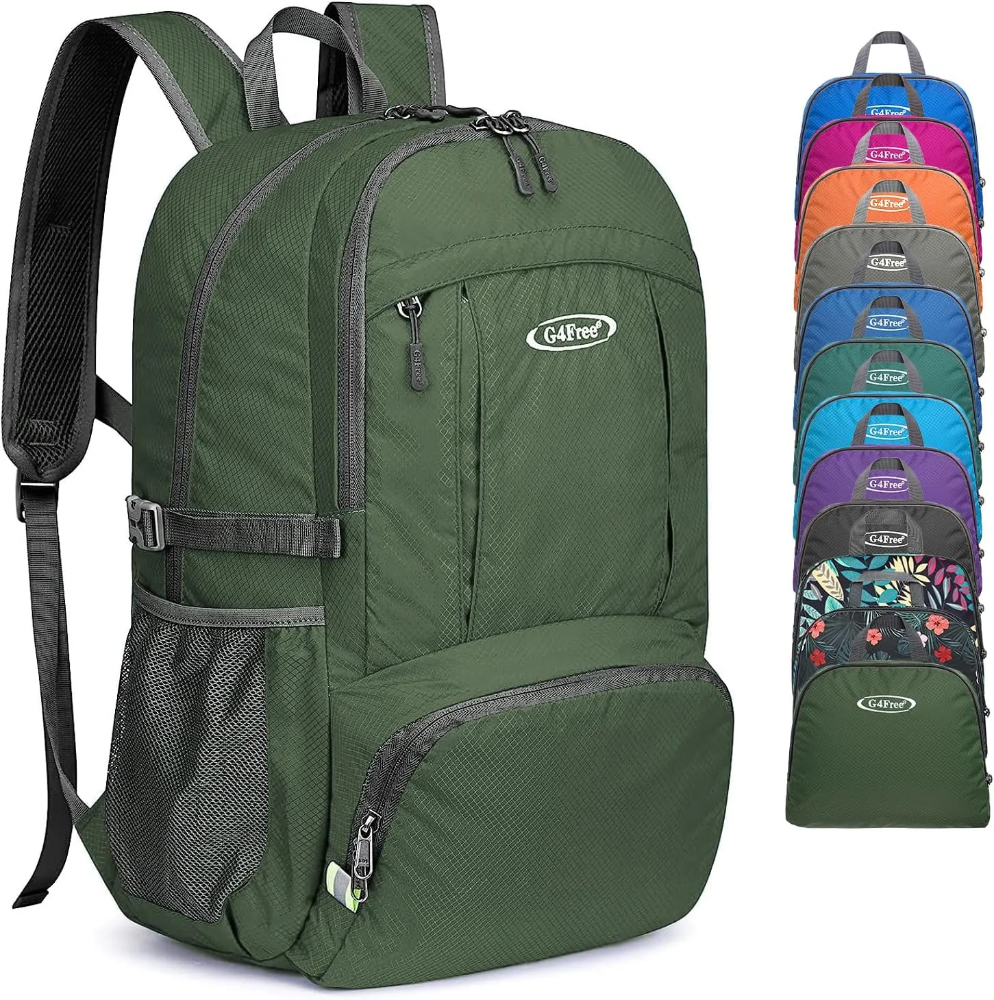 G4Free 40L Lightweight Packable Hiking Backpack, Waterproof Travel Daypack
