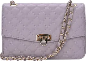 GM LIKKIE Quilted Shoulder Bag for Women, Medium Flap Crossbody Handbag with Chain Strap, Soft Vegan Leather Clutch Purse