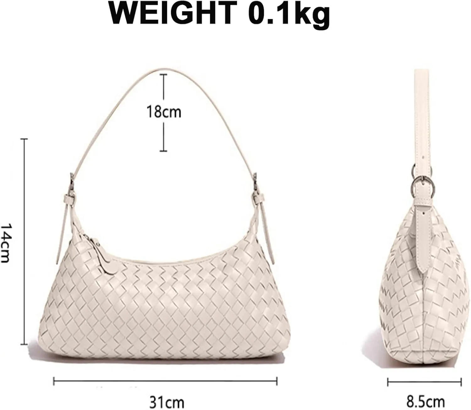 Handbags Shoulder Bags for Women Small Bags Women's Woven Tote Bag Crossbody Handbag Travel Hand Bag Purse Hobo
