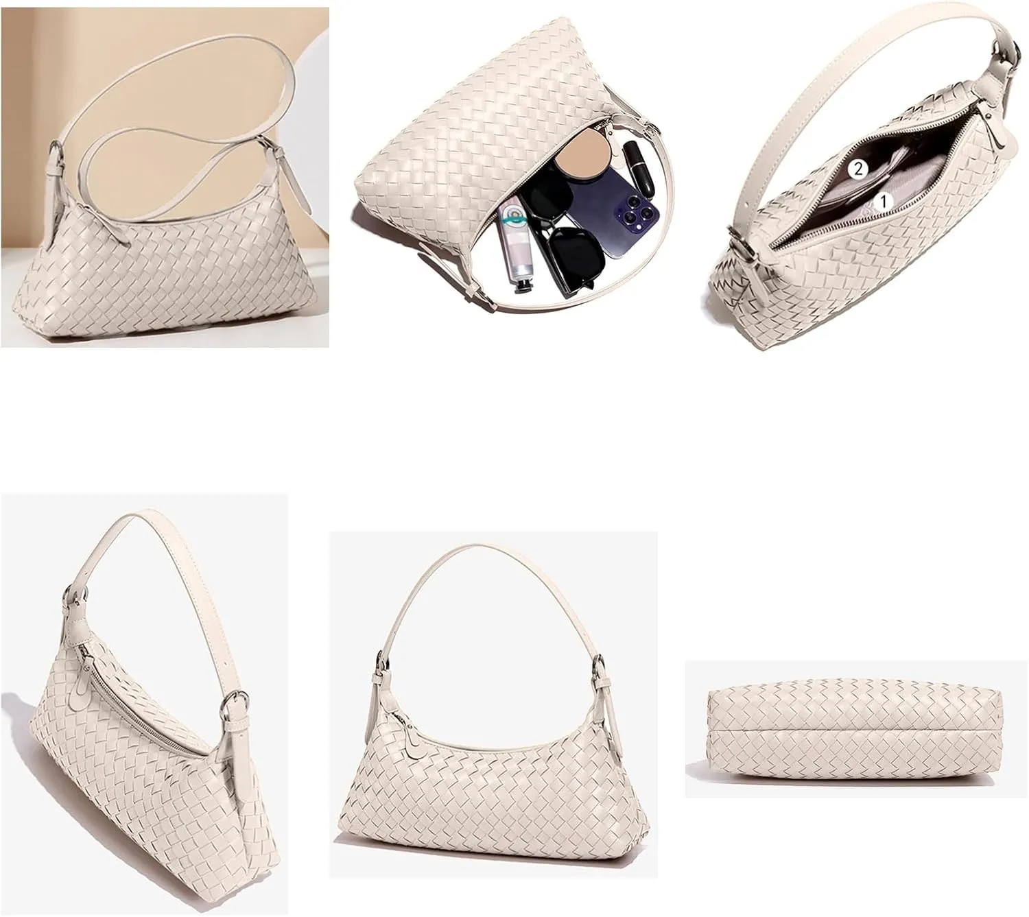 Handbags Shoulder Bags for Women Small Bags Women's Woven Tote Bag Crossbody Handbag Travel Hand Bag Purse Hobo
