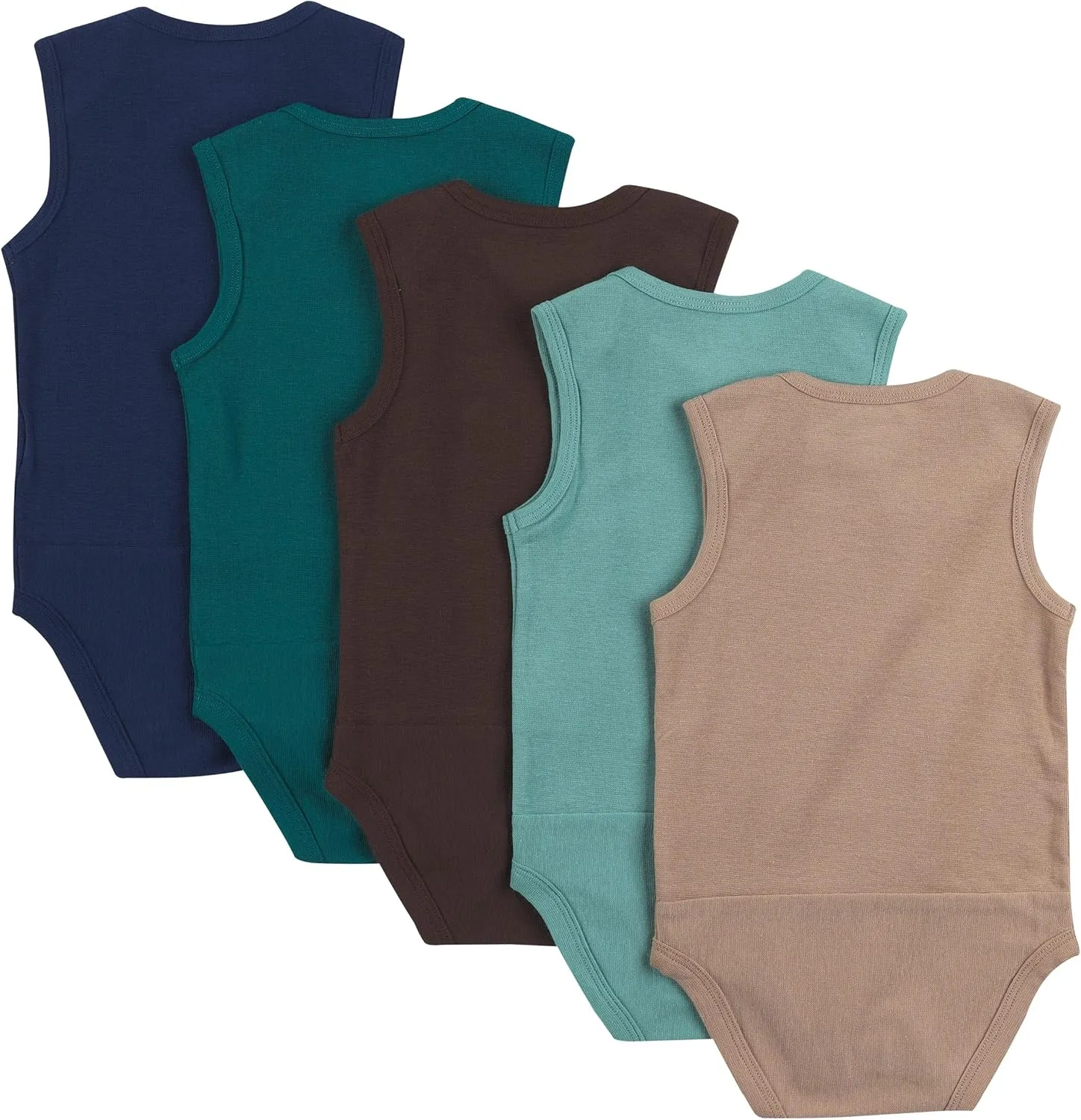 Hanes unisex-baby Baby Bodysuits, Ultimate Flexy Sleeveless for Boys & Girls, 5-pack