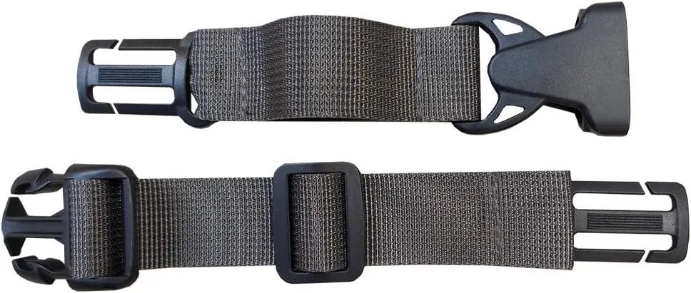 HDHYK Backpack Chest Strap- Nylon -Suitable for Webbing on The Backpack up to1in. (Wolf Grey)
