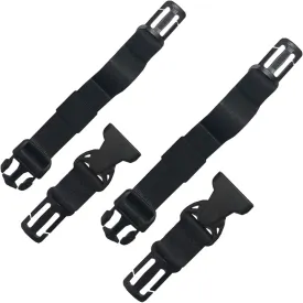 HDHYK[2 Pack Backpack Chest Strap Sternum Strap- Suitable for Webbing on The Backpack up to1in.(Black)