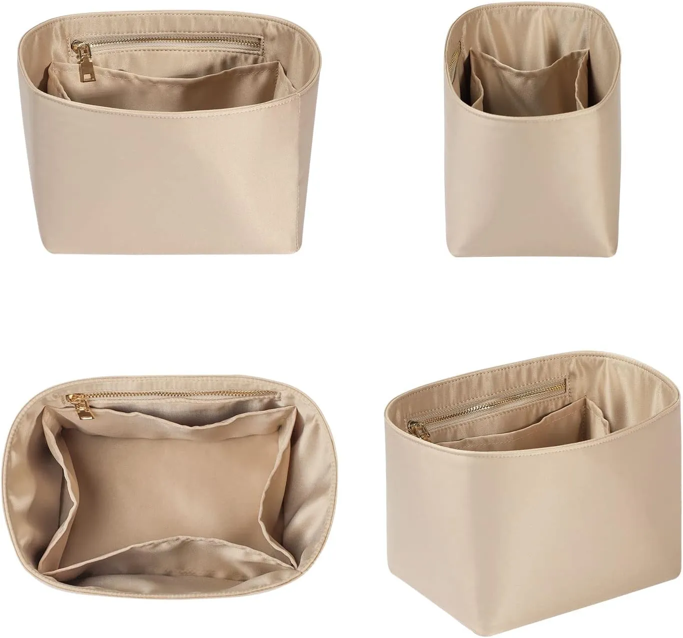 Hermes ZTUJO Picotin 18 Organizer Insert, Luxury Purse Organizer Insert, Silky Smooth Fits Bags (Beige)