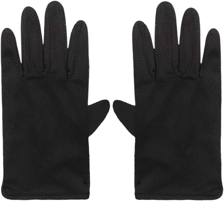 JIAHG Women Men's Summer Driving Gloves - UV Protection, Non Slip, Touchscreen, Cotton, Outdoor Cycling Gloves