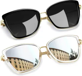 Joopin Oversized Cateye Sunglasses for Women Fashion Cat Eye Sun Glasses UV Protection Ladies Shades Sunnies