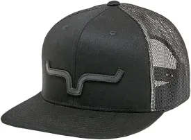 Kimes Ranch ATG Cap Leather Thick Die-Cut Horns Embroidered Patch Adjustable Snapback One-Size Hat