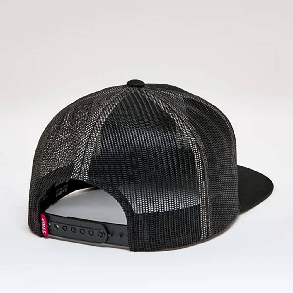 Kimes Ranch ATG Cap Leather Thick Die-Cut Horns Embroidered Patch Adjustable Snapback One-Size Hat