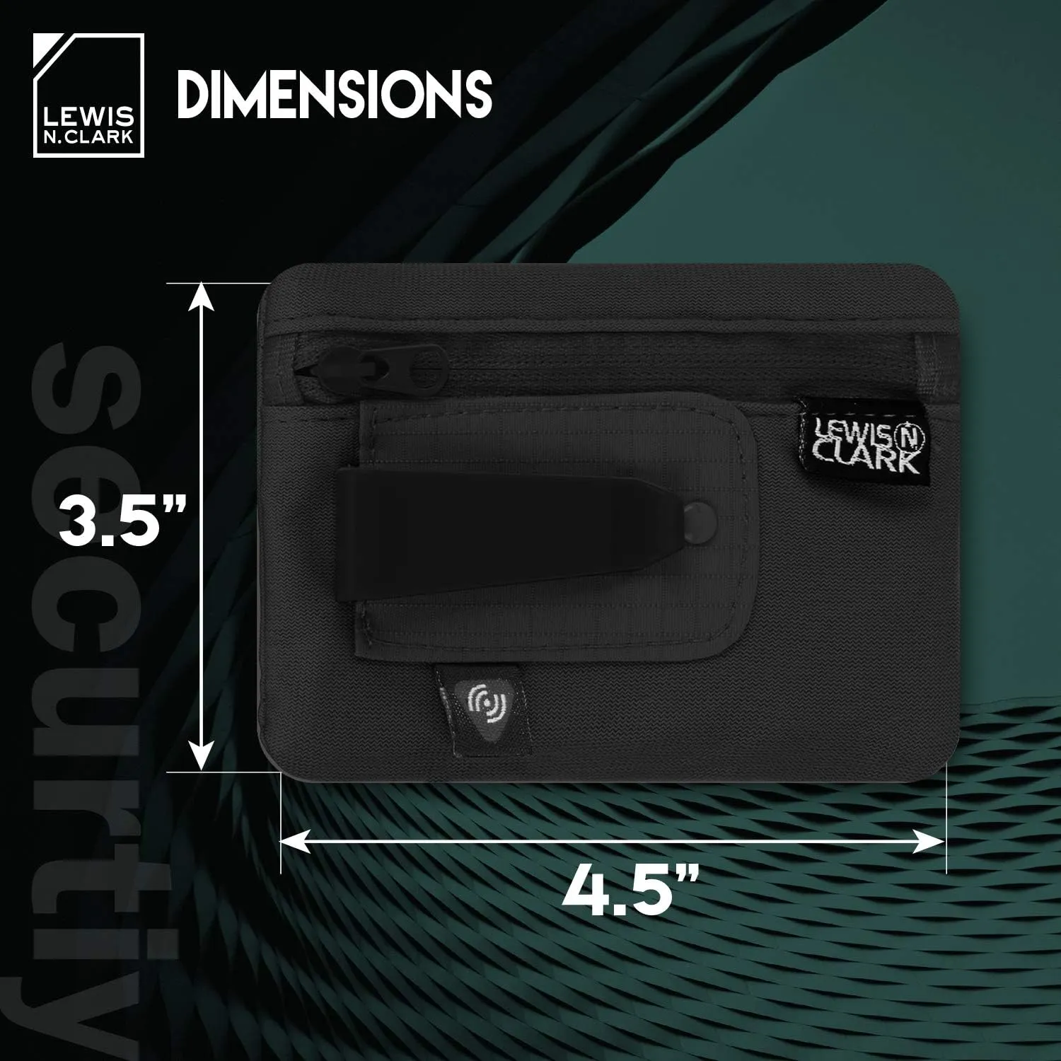 Lewis N. Clark RFID Hidden Clip Stash Money Belt Travel Pouch   Credit Card/Id Holder for Women & Men
