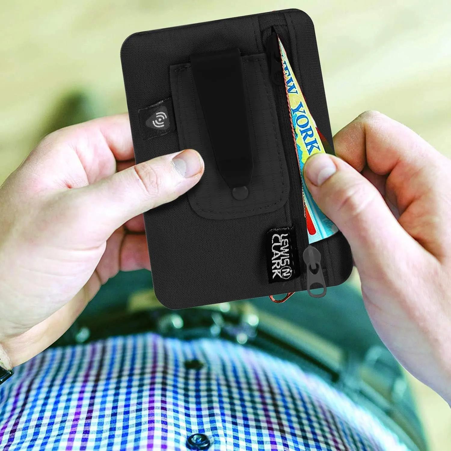 Lewis N. Clark RFID Hidden Clip Stash Money Belt Travel Pouch   Credit Card/Id Holder for Women & Men
