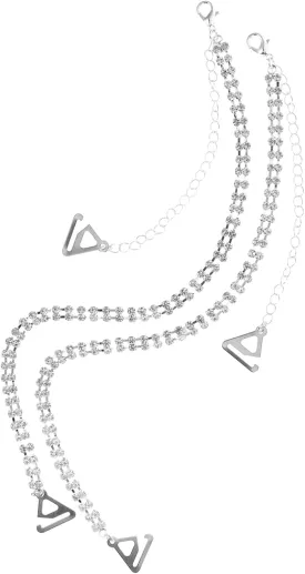 LIFKOME Replacement Bra Straps Rhinestone Bra Straps for Women Bra Strap Holders for Bra Shoulder Straps Bra Accessories