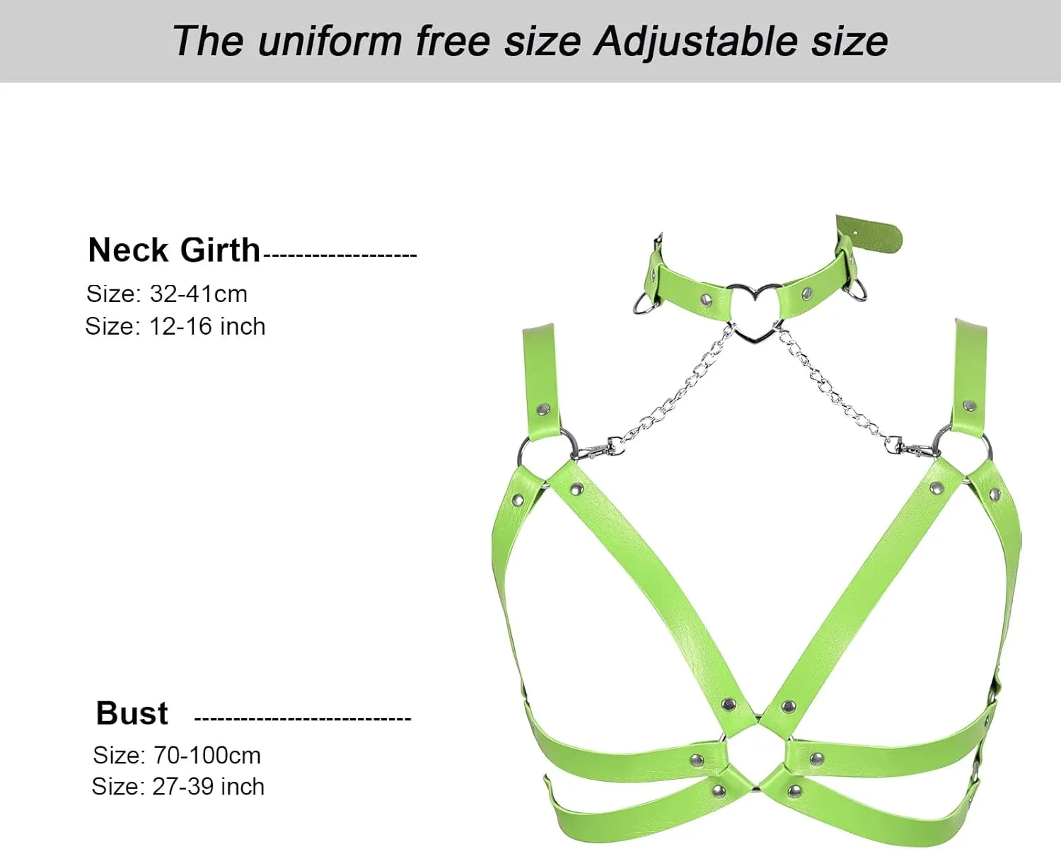 Lingerie cage Chest strap Leather Bra Body chain harness for women Punk Festival rave Dance Rock Photography Waist belt