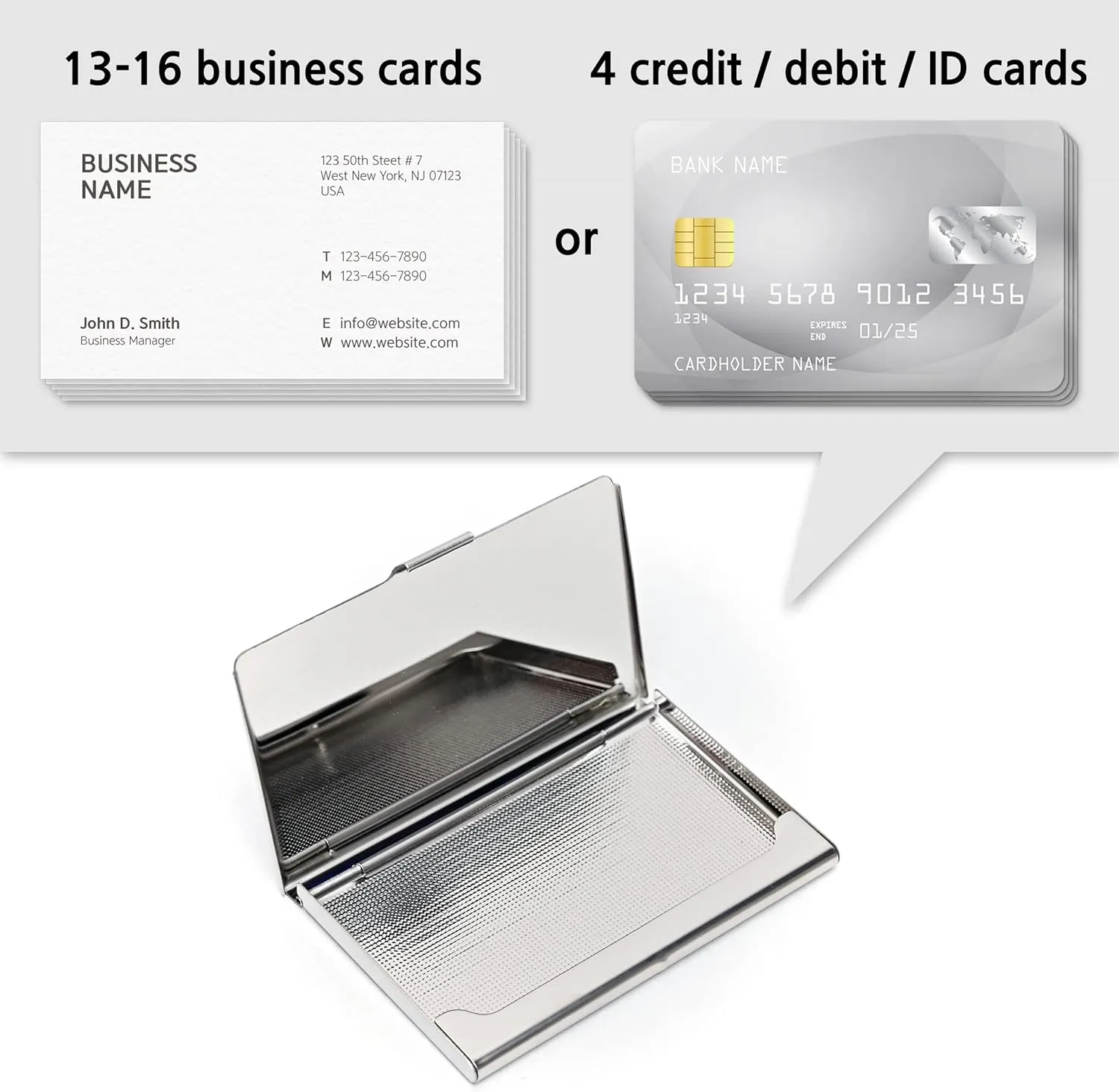 MADDesign Mother of Pearl Business Card Case Carrier Holder Wallet (Flower Purple)