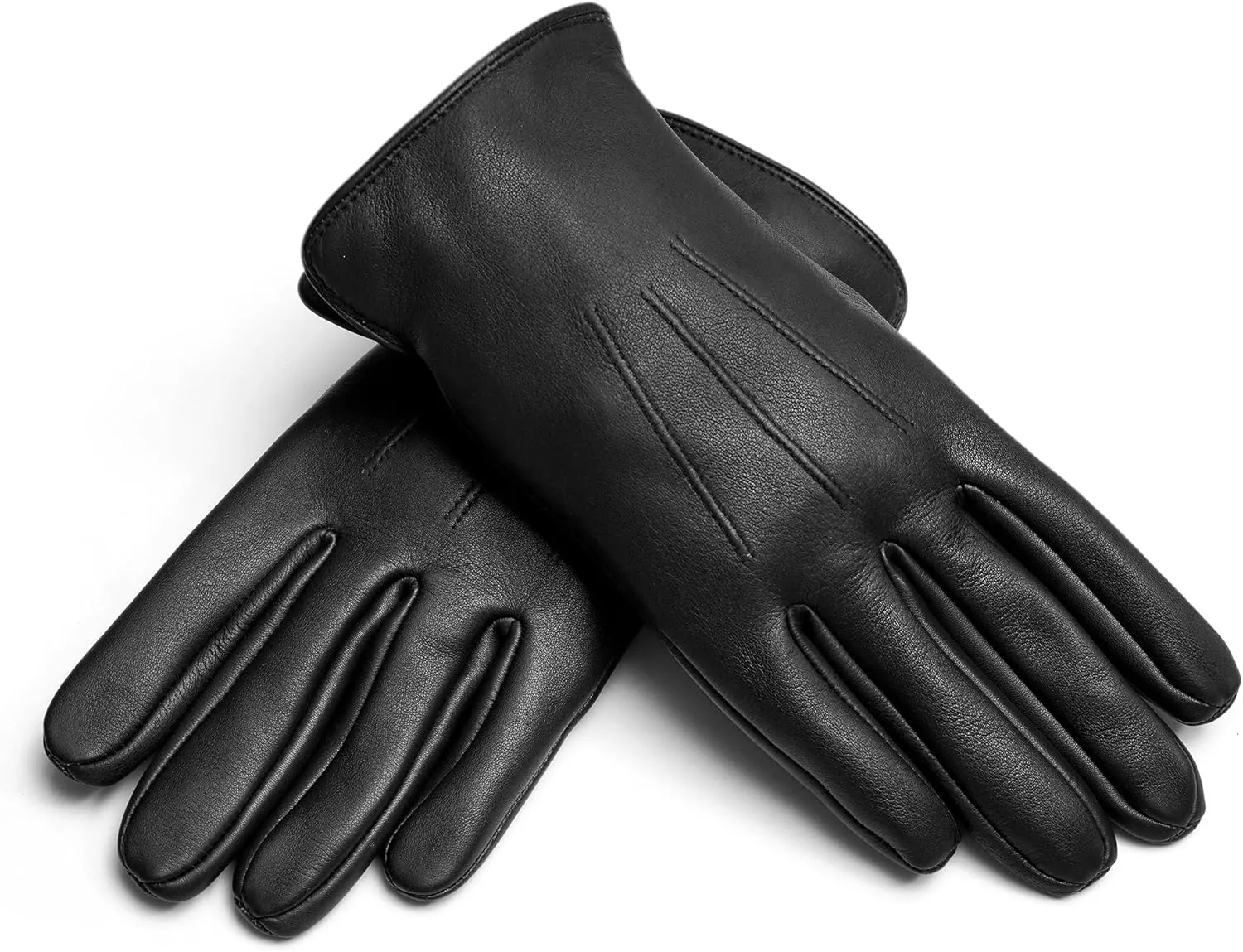 M&H SINCE 1978 Premium Men's Winter Leather Gloves - Warm, Stylish, and Perfect for Driving and Motorcycle Riding