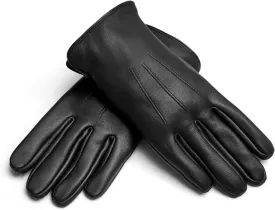 M&H SINCE 1978 Premium Men's Winter Leather Gloves - Warm, Stylish, and Perfect for Driving and Motorcycle Riding