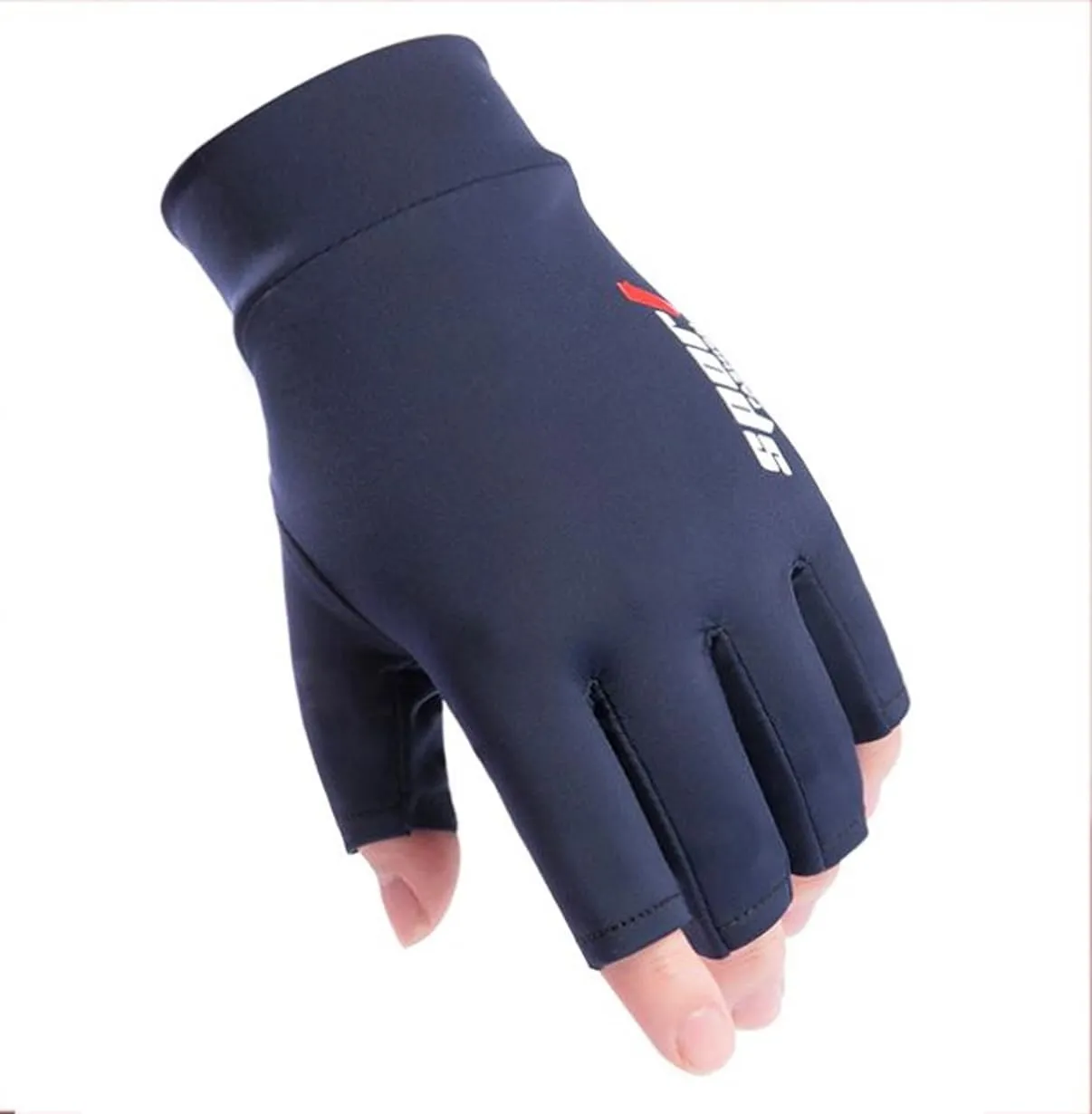 Men UV Protection Fishing Gloves Summer Outdoor Non Slip Fingerless Gloves for Hiking Driving Cycling Gloves