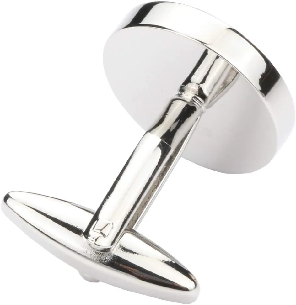 Mens Classic Stainless Steel Initial Cufflinks 26 Alphabet Initial Letter Cufflinks Business Wedding Shirts A-Z