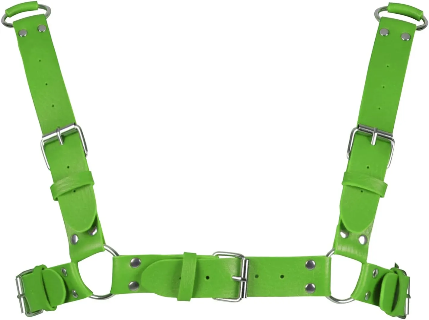 Men's Leather Body Harness Punk Chest Strap Harness Belt Adjustable Gothic Carnival Dance Costume Accessories