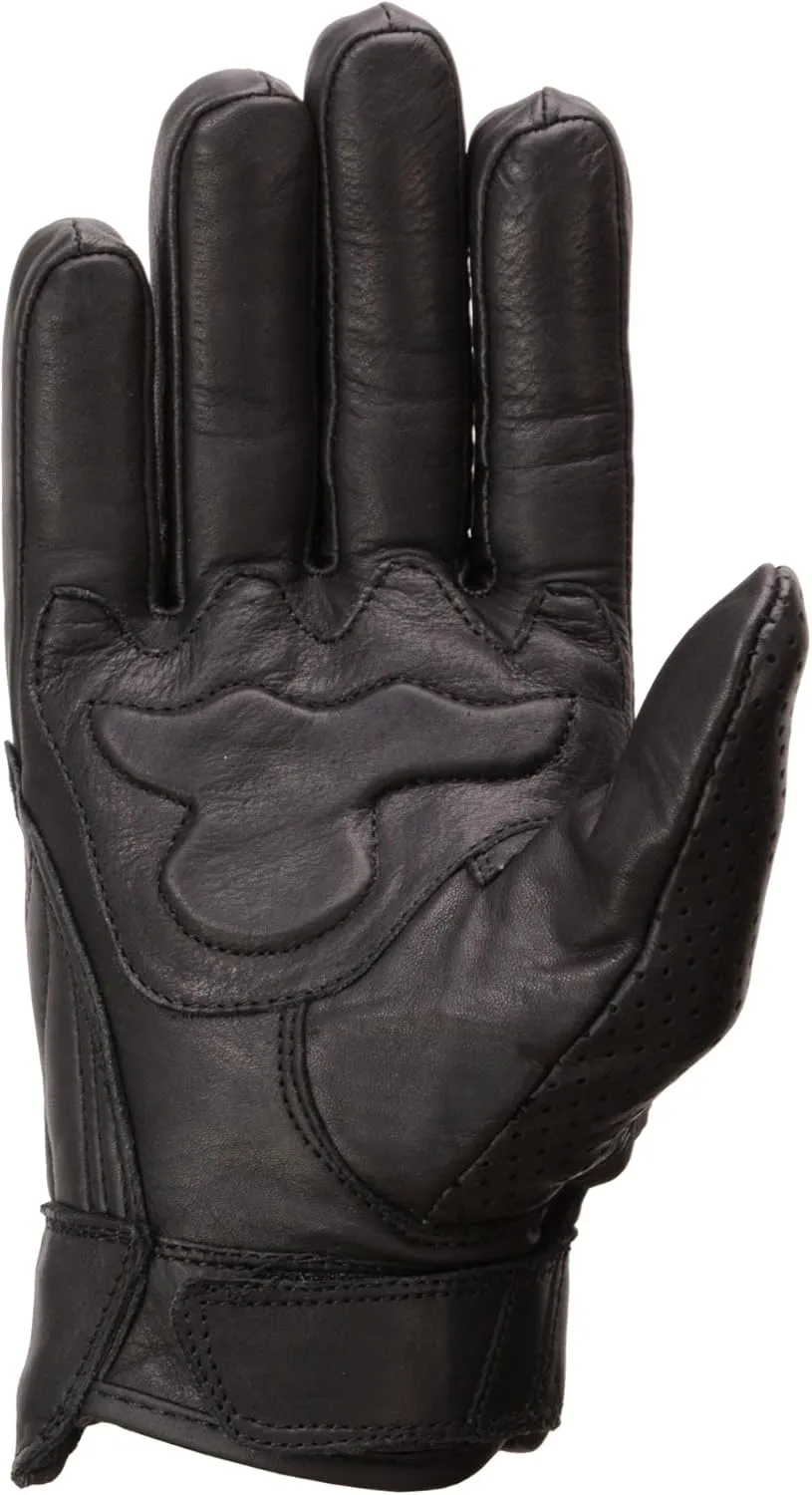 Milwaukee Leather Men's Premium Leather Perforated Cruiser Gloves MG7500 (Large)
