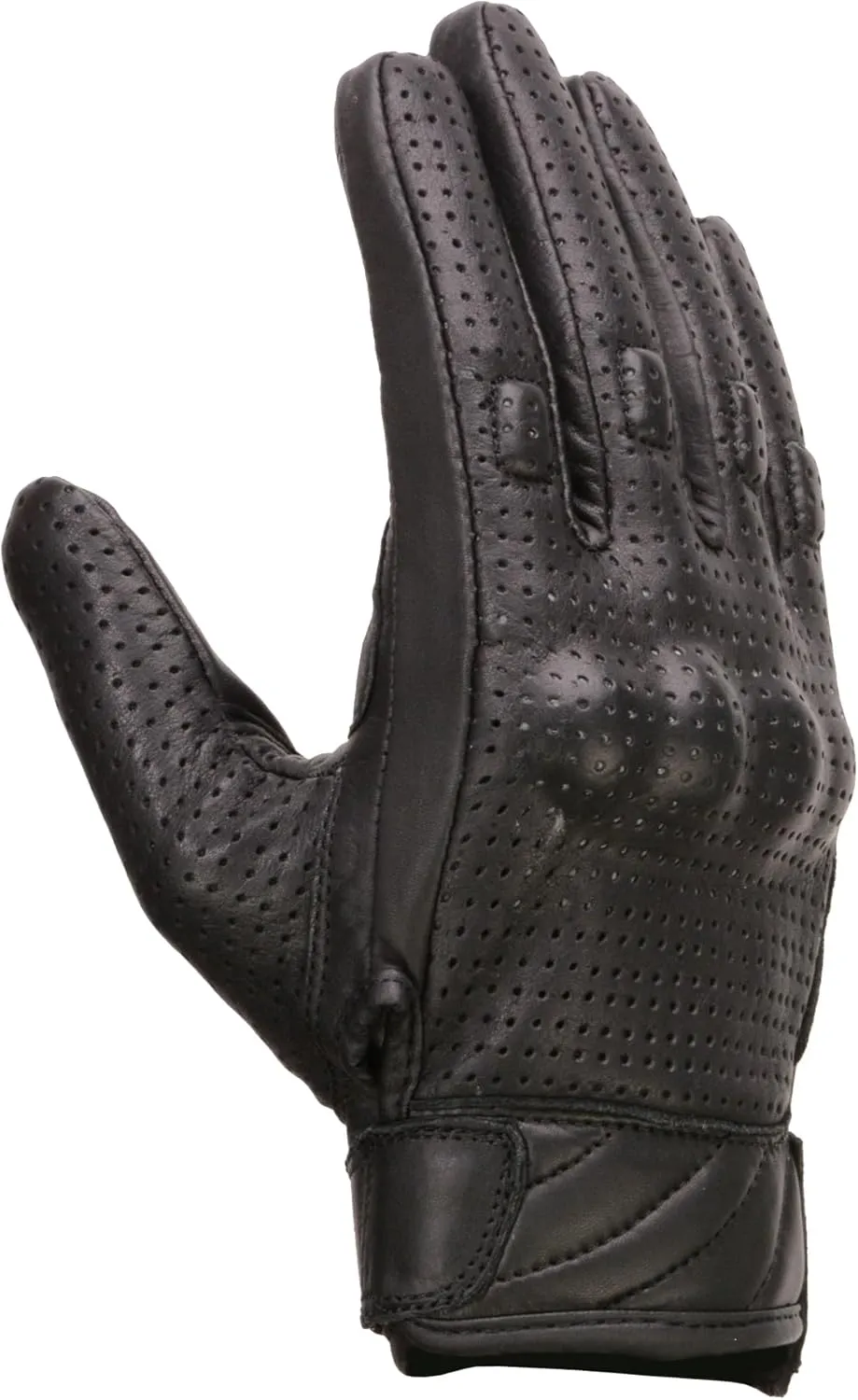 Milwaukee Leather Men's Premium Leather Perforated Cruiser Gloves MG7500 (Large)