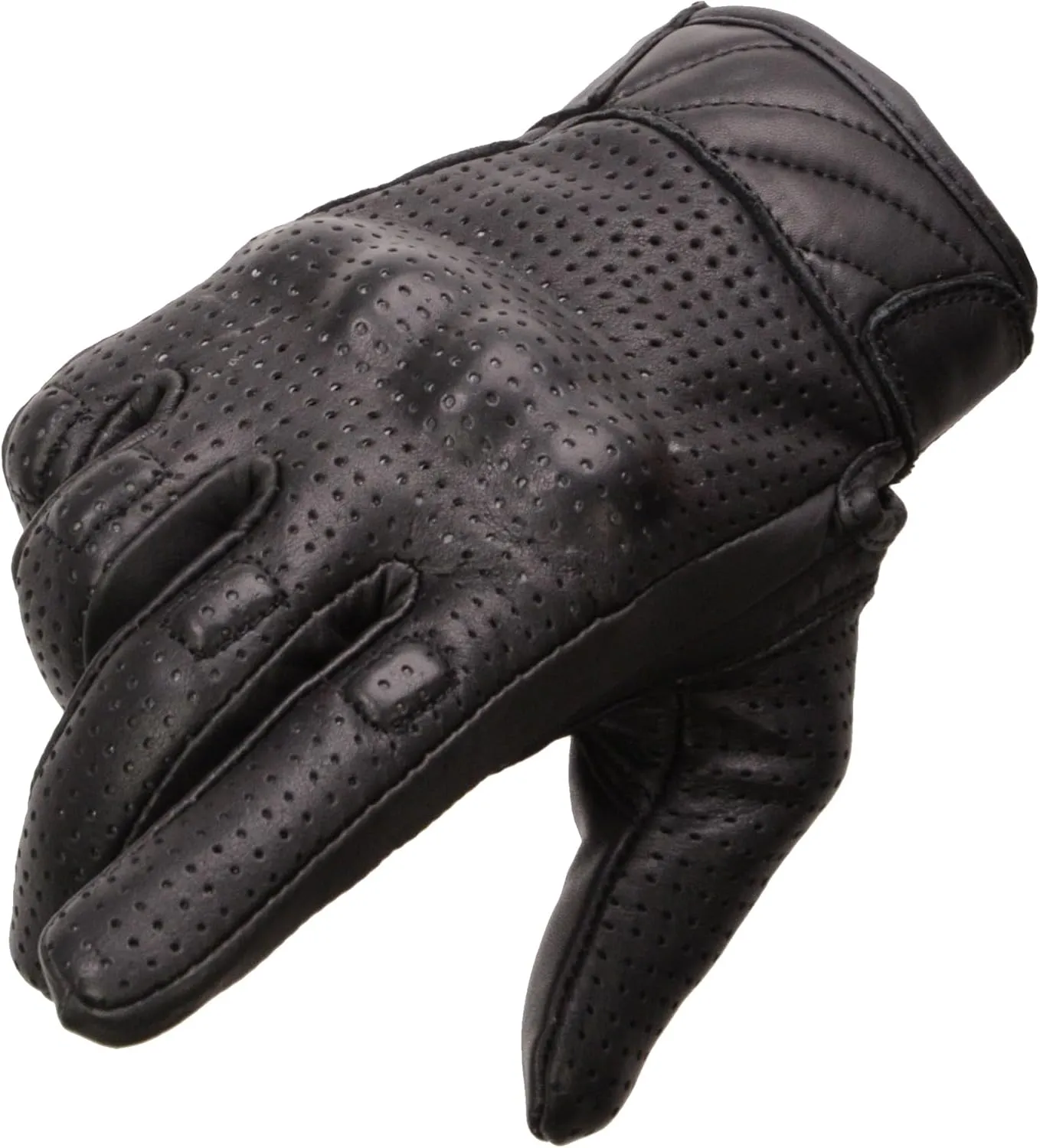 Milwaukee Leather Men's Premium Leather Perforated Cruiser Gloves MG7500 (Large)