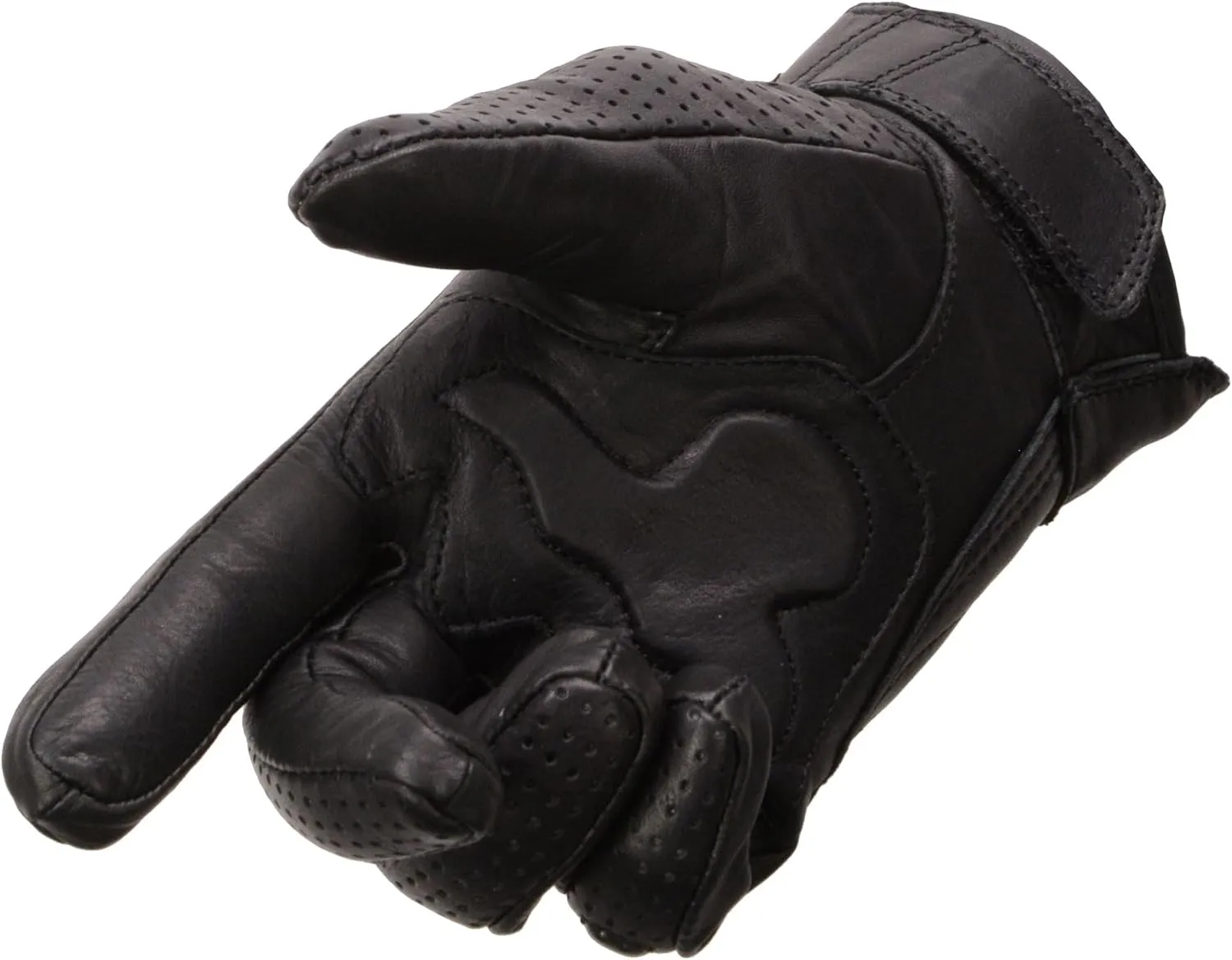 Milwaukee Leather Men's Premium Leather Perforated Cruiser Gloves MG7500 (Large)